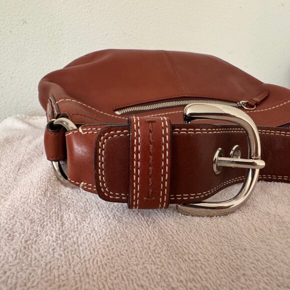 Coach Brown Leather Shoulder Bag - Picture 9 of 14